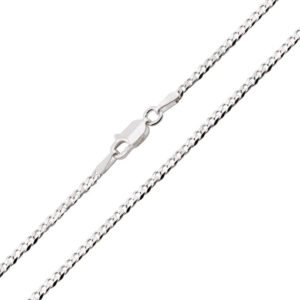 Corrente Groumet Diamantada 2mm