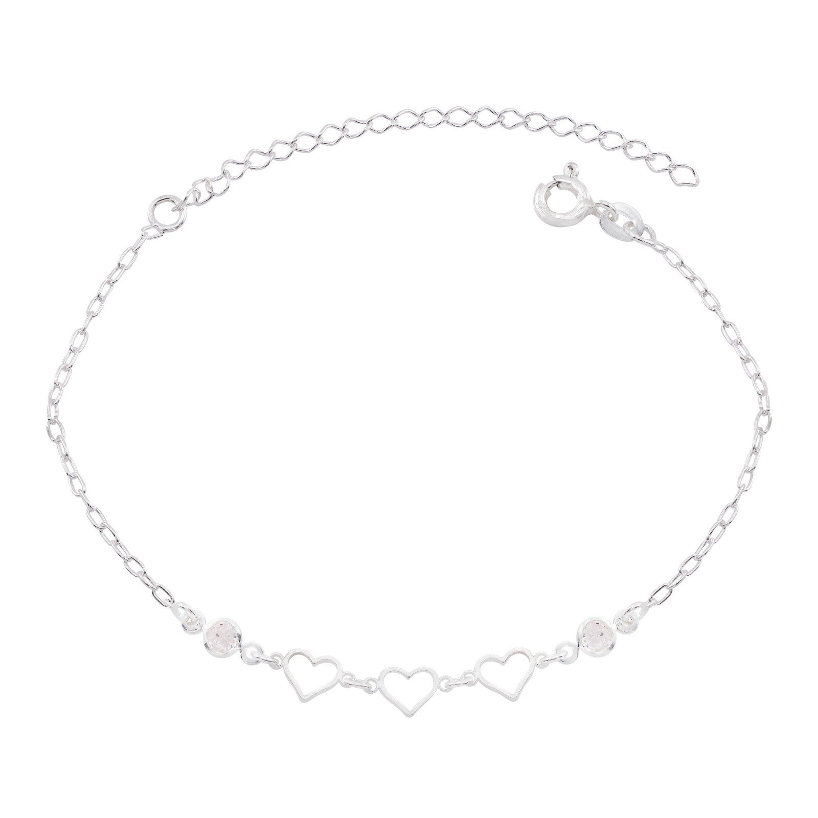 Pulseira Três Corações