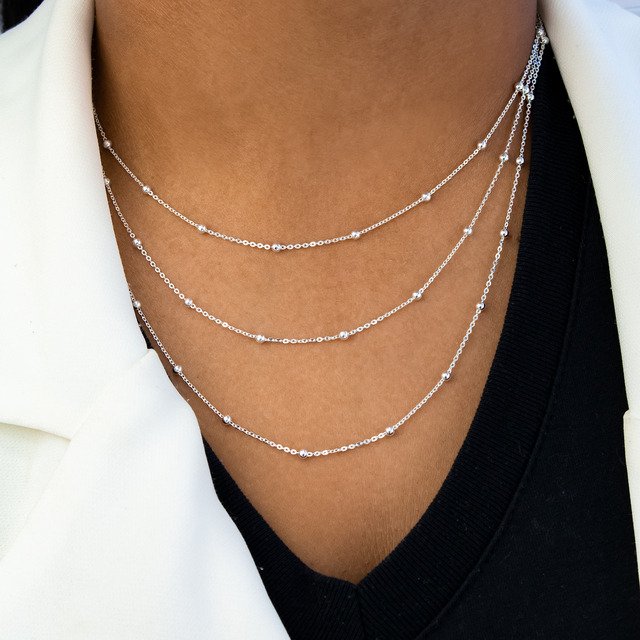 Colar Bolinhas Polidas 2,9mm - Imagem 2