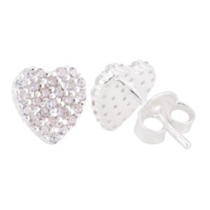 Brinco Coração Cravejado