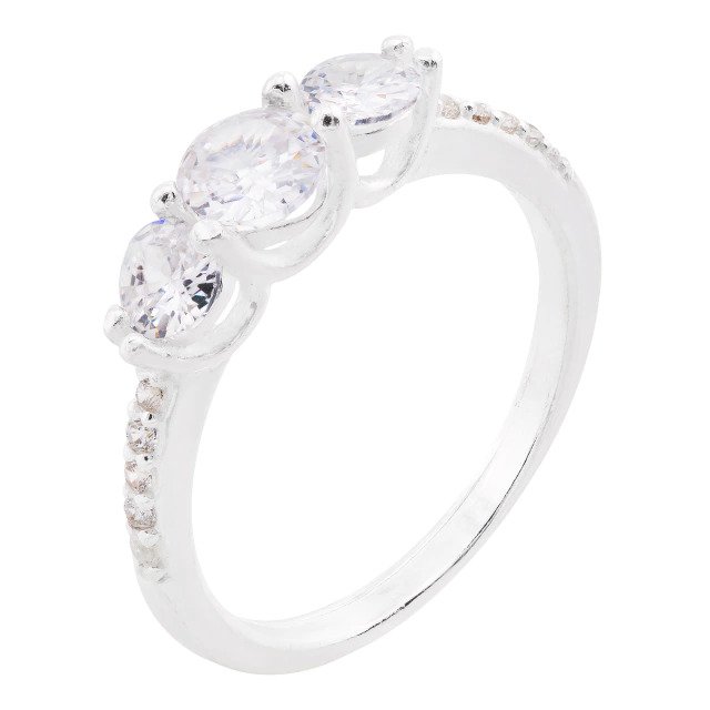 Anel Três Zircônias