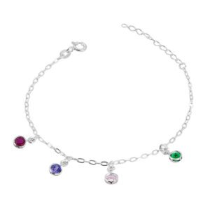 Pulseira  Pingentes Coloridos