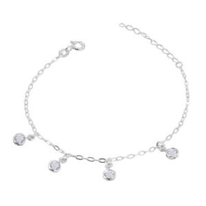 Pulseira Pingentes Pendurados White