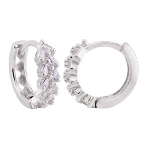 Argola Duplo Filete Cravejada