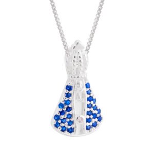 Colar N. S. A. Manto Azul