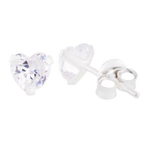 Brinco Ponto de Luz Coração 2,8mm