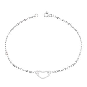 Pulseira Coração Vazado
