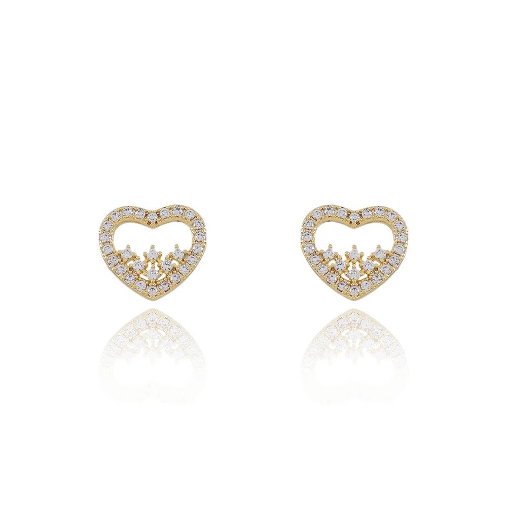 Brinco Coração Vazado