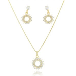 Conjunto Colar e Brincos Mandala