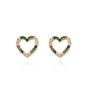 Brinco Coração Vazado