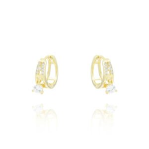 Argola com Zircônia Pendente