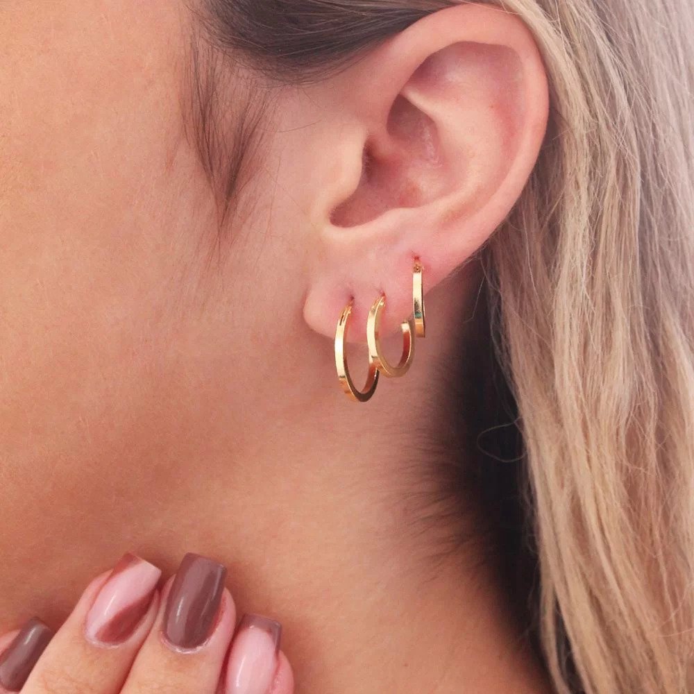 Argola Lisa Oval - Imagem 2