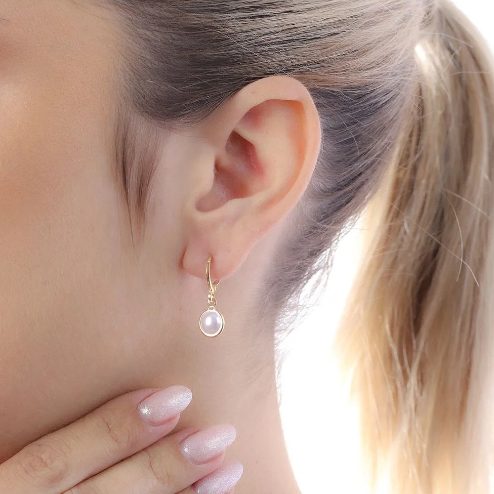 Brinco Argola Pérola - Imagem 2