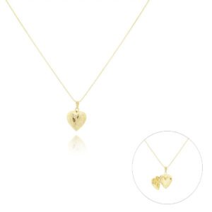 Colar Relicário Coração