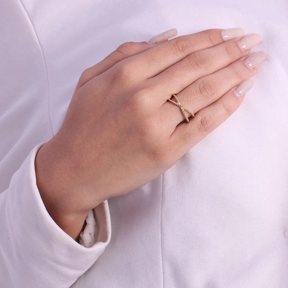 Anel Duplo Entrelaçado - Imagem 2