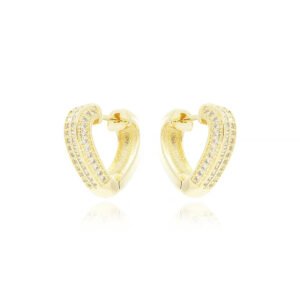 Brinco Argola Coração