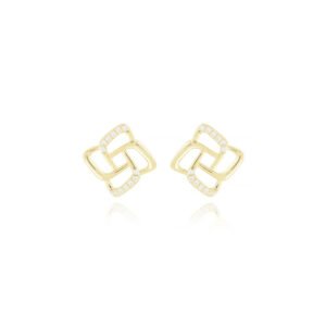 Brinco Geométrico Vazado