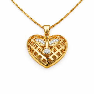 Colar E. Santo Cravejado Vazado