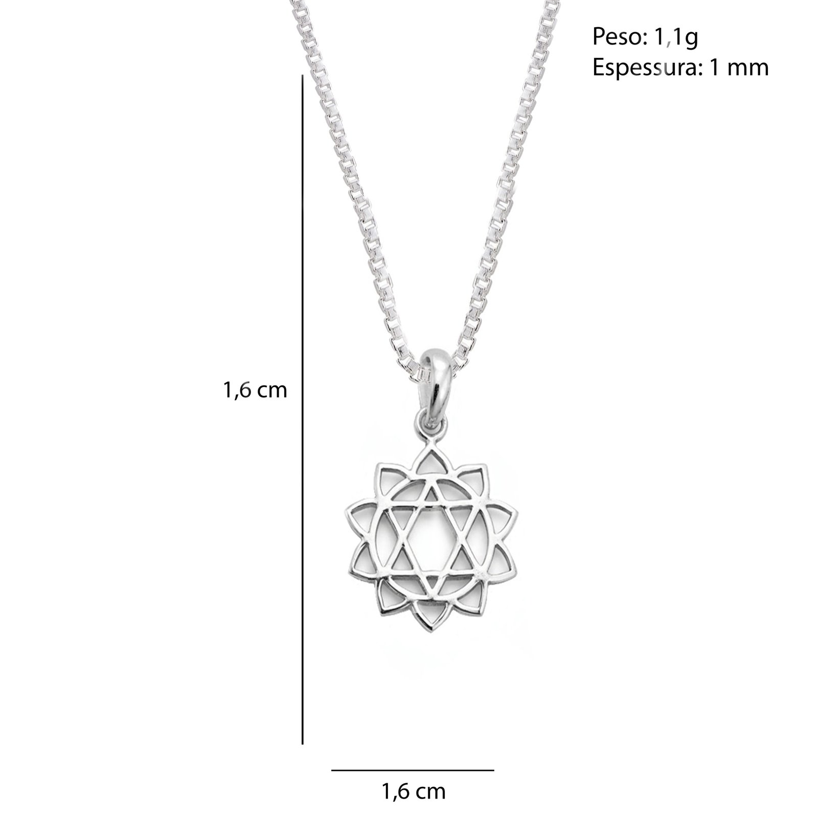 Pingente Mandala Flor - Imagem 3