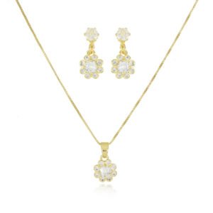 Conjunto Flor Cristal