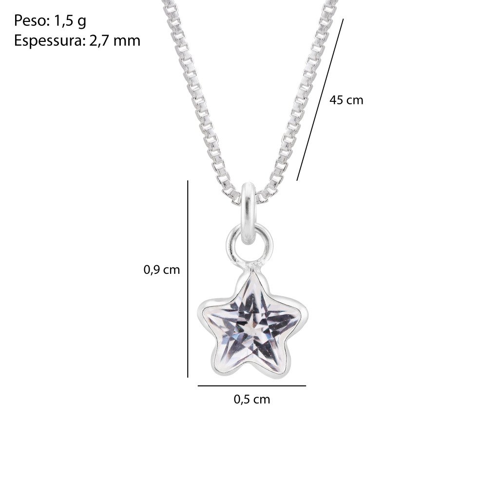 Colar Pingente Estrela - Imagem 3