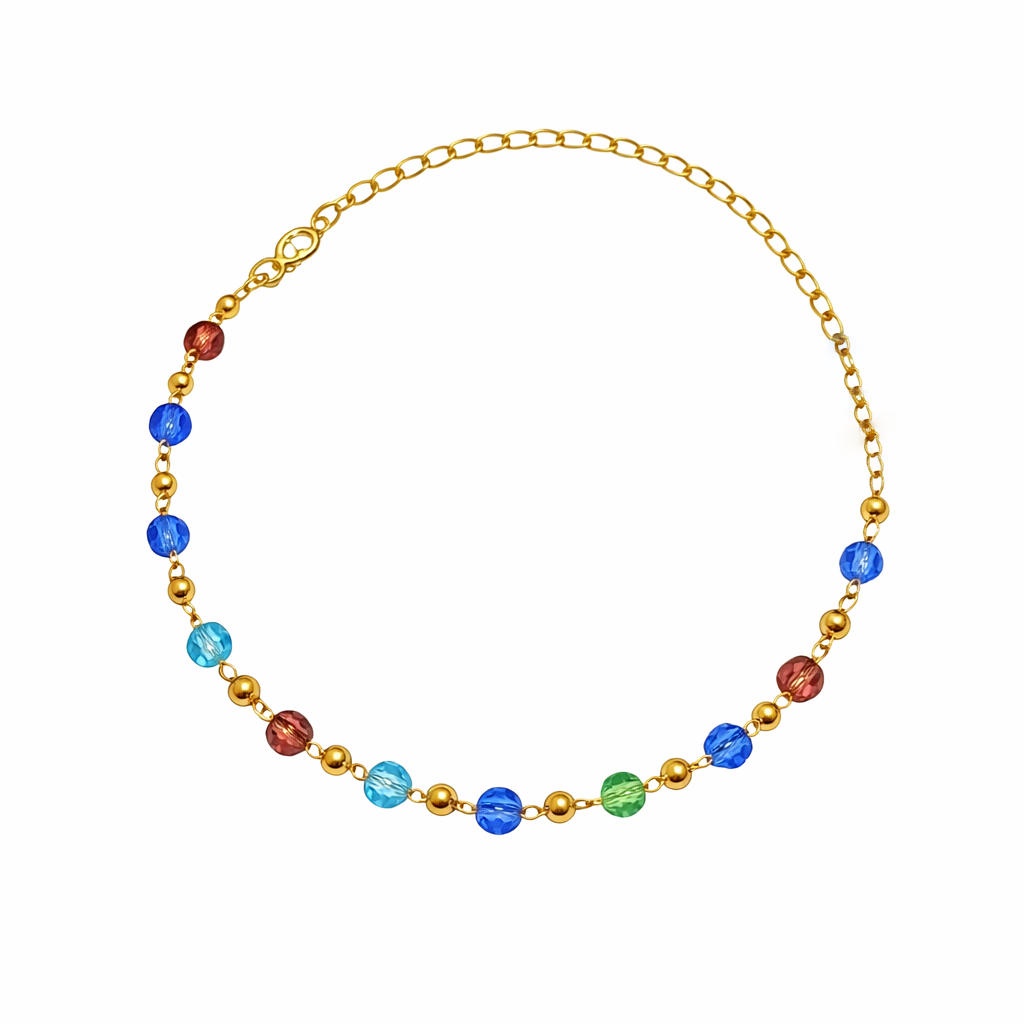 Pulseira Cristais Coloridos