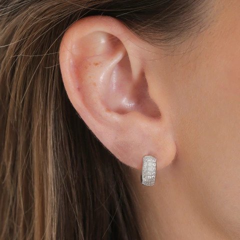 Argola Cravejada 2mm - Imagem 2